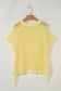 Short Sleeve Sweaters Soft Hue Crochet Top