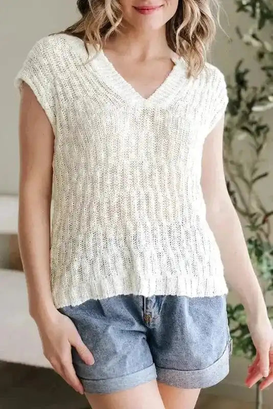 Short Sleeve Sweaters Summer Haze Jumper Vest