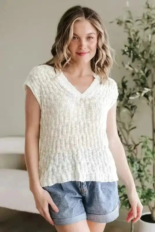 Short Sleeve Sweaters Summer Haze Jumper Vest