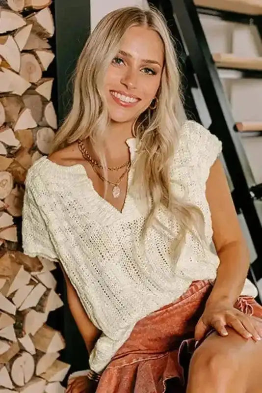 Short Sleeve Sweaters Summer Haze Jumper Vest