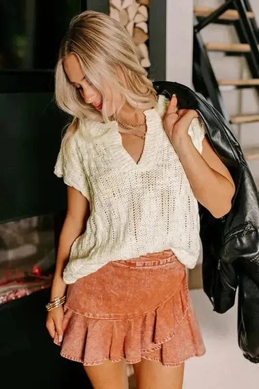 Short Sleeve Sweaters Summer Haze Jumper Vest