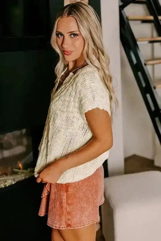 Short Sleeve Sweaters Summer Haze Jumper Vest