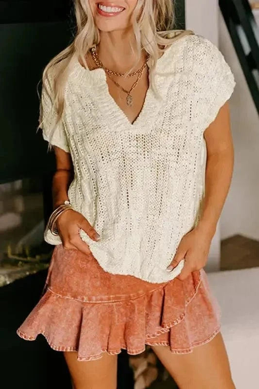 Short Sleeve Sweaters Summer Haze Jumper Vest