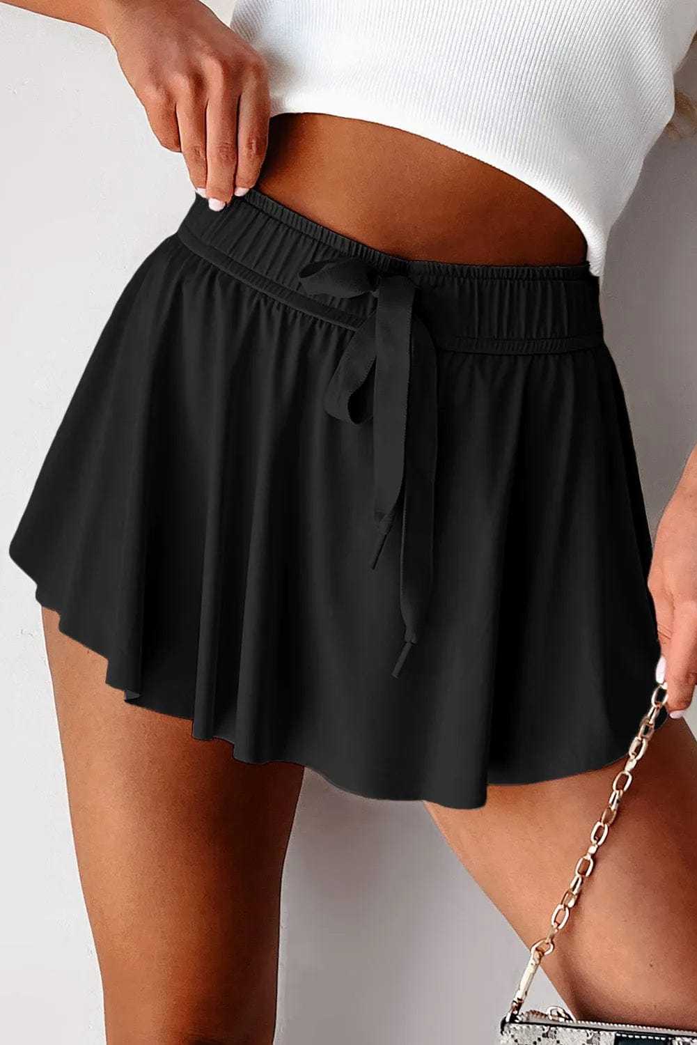 Skorts Black / S / 88%Polyamide+12%Elastane Lambada Charm Lined Skorts