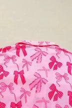 Sleepwear Chic Pink Bow-Knot Pajama Ensemble