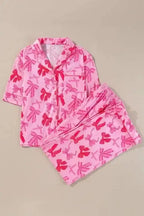 Sleepwear Chic Pink Bow-Knot Pajama Ensemble