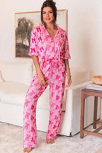 Sleepwear Chic Pink Bow-Knot Pajama Ensemble