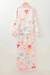 Sleepwear Elegant Satin Dreams Pajama Set - White Bow Knot Print