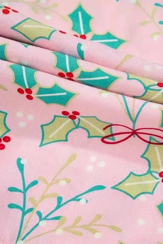 Sleepwear Festive Bloom - Multicolor Floral Christmas Pajama Set