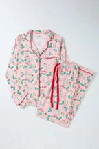 Sleepwear Festive Bloom - Multicolor Floral Christmas Pajama Set