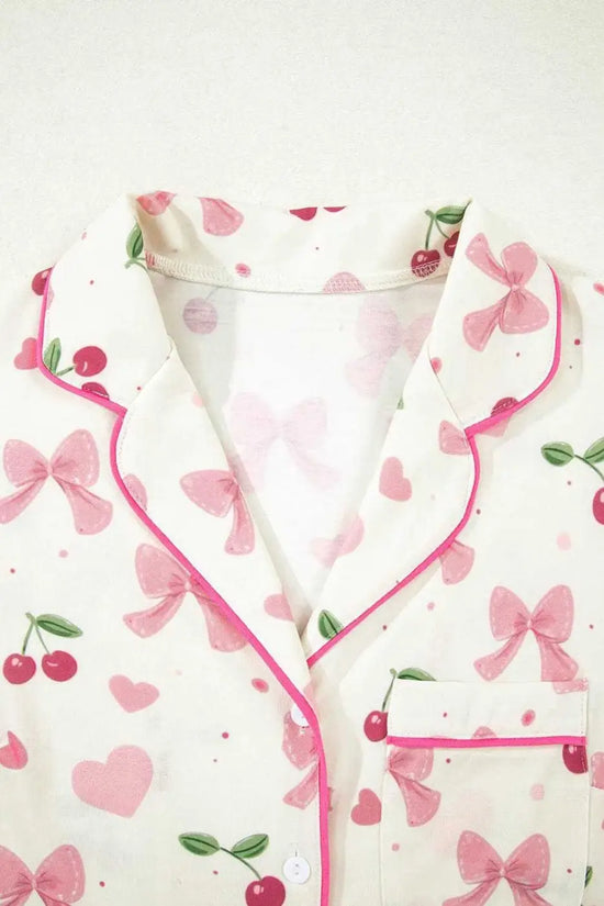 Sleepwear Floral Whisper Beige Pajama Set