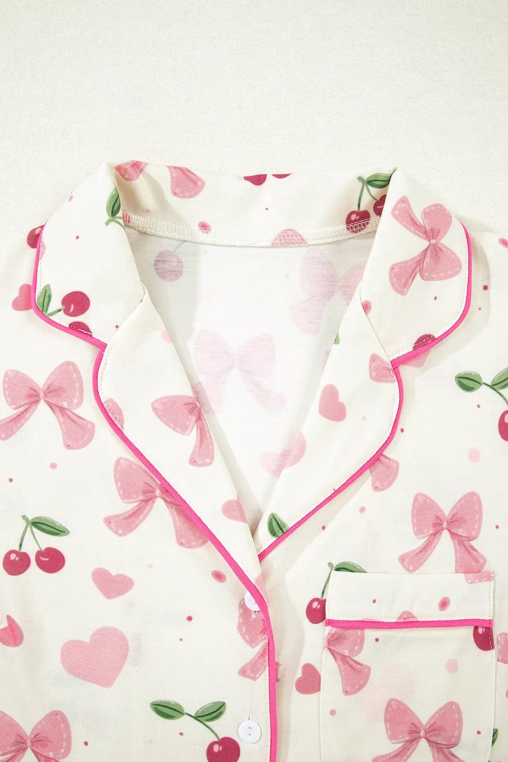 Sleepwear Floral Whisper Beige Pajama Set