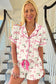 Sleepwear Floral Whisper Beige Pajama Set