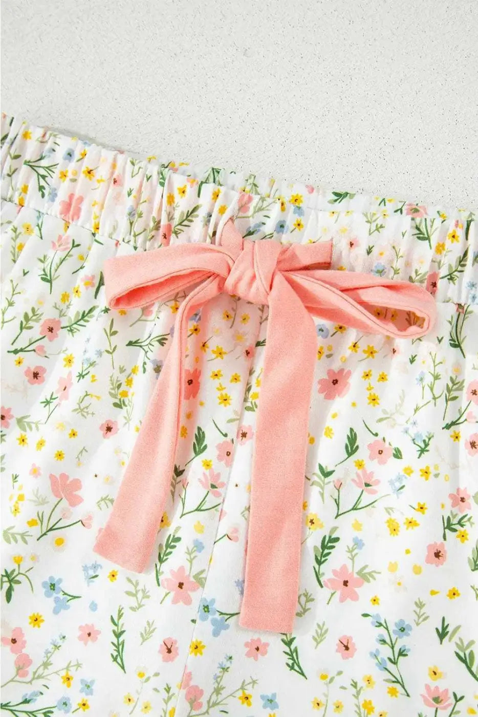 Sleepwear Floral Whisper Beige Pajama Set