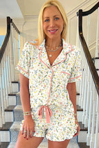 Sleepwear Floral Whisper Beige Pajama Set