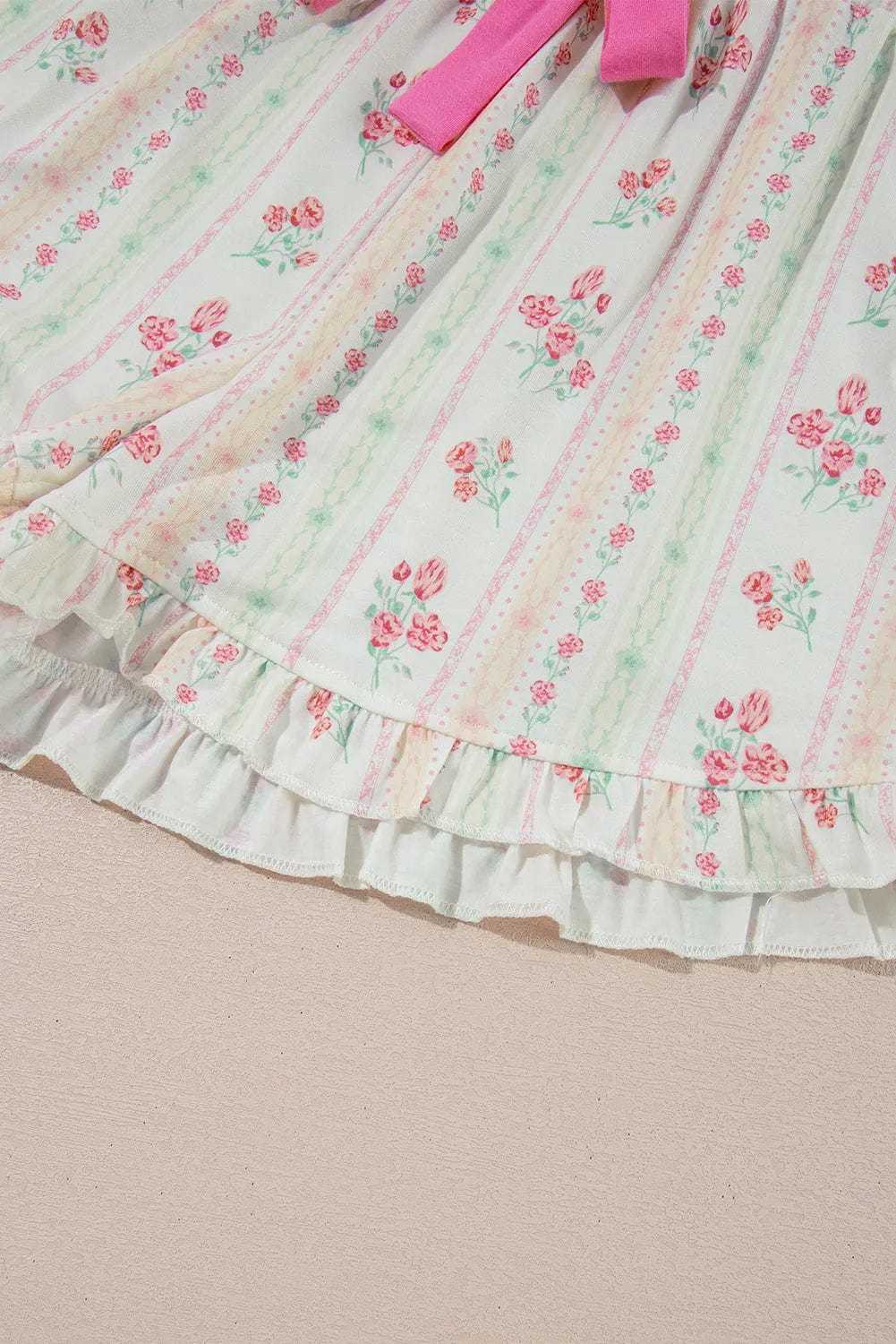 Sleepwear Floral Whisper Beige Pajama Set