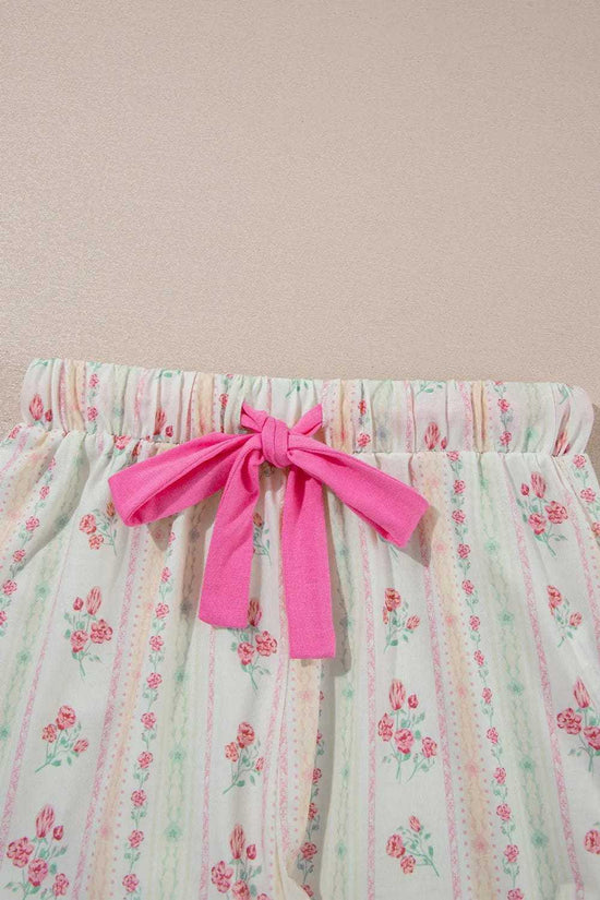 Sleepwear Floral Whisper Beige Pajama Set