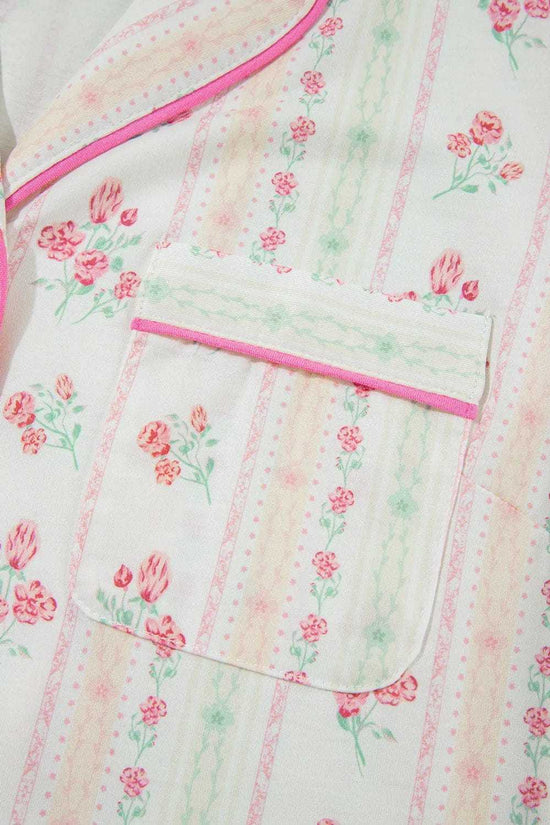 Sleepwear Floral Whisper Beige Pajama Set