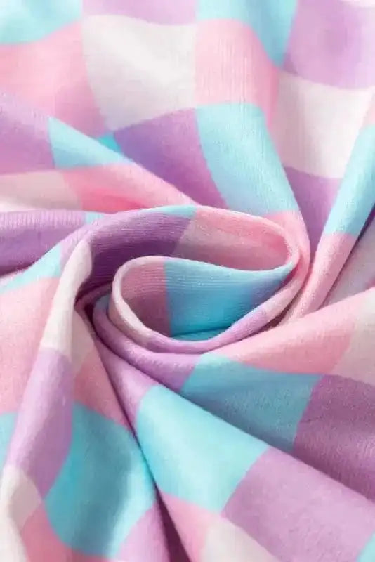 Sleepwear Lavender Lattice Short Sleeve Pajama Ensemble