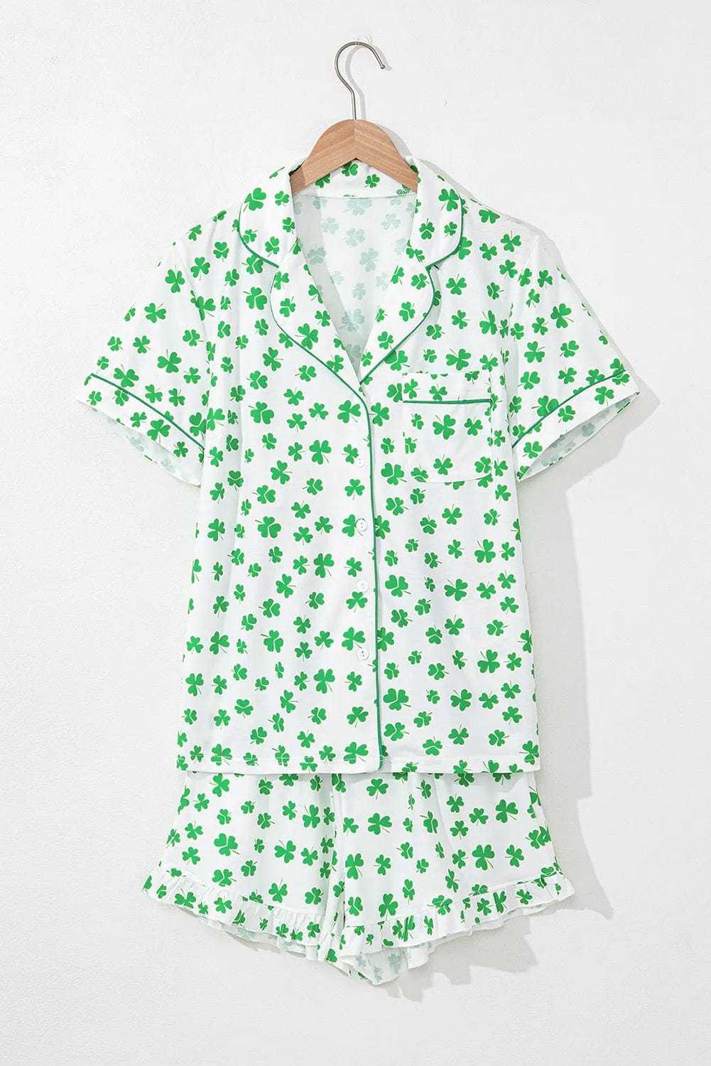 Sleepwear Lucky Clover Pajama Set