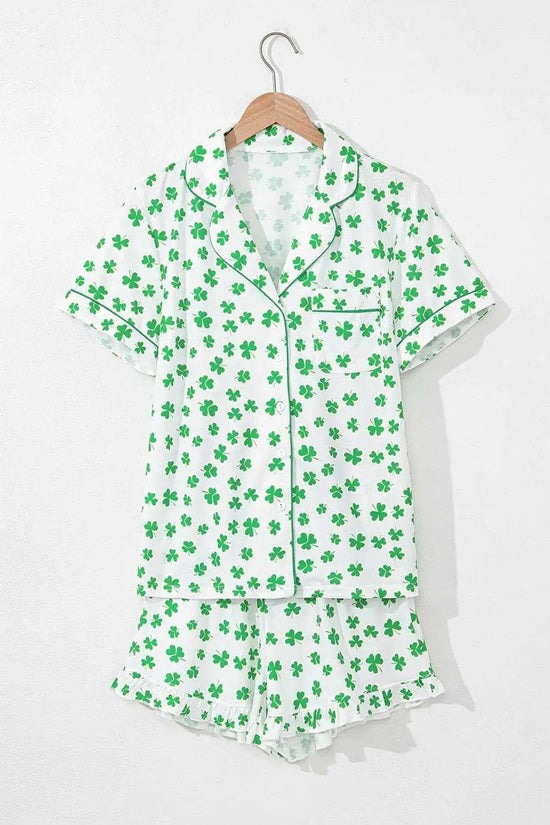 Sleepwear Lucky Clover Pajama Set