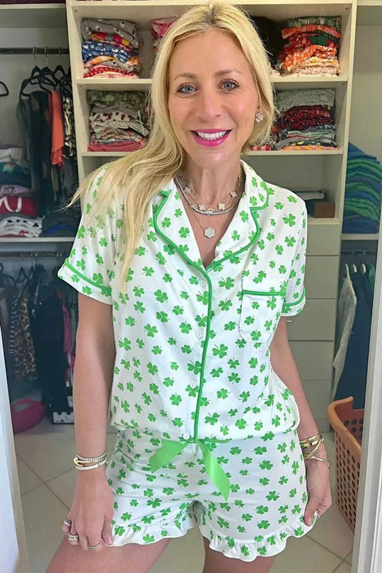 Sleepwear Lucky Clover Pajama Set