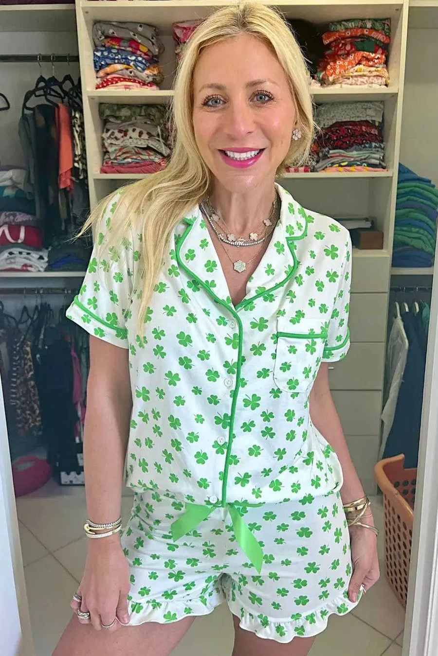 Sleepwear Lucky Clover Pajama Set