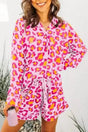 Sleepwear Pink / S / 100%Viscose Sassy Spots Pink Leopard Pajama Set