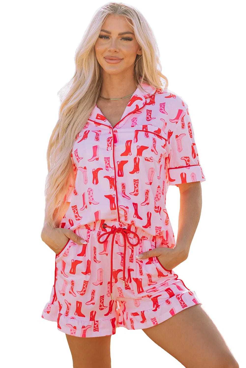 Sleepwear Ruffled Rodeo Pajamas