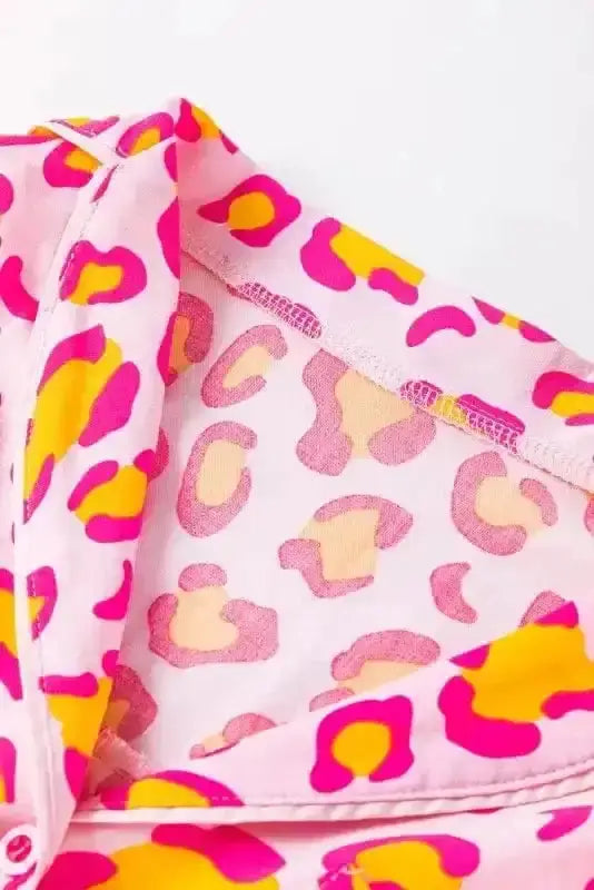 Sleepwear Sassy Spots Pink Leopard Pajama Set
