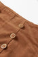 Straight Pants Chestnut Elegance Double-Breasted Pants
