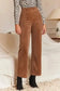 Straight Pants Chestnut Elegance Double-Breasted Pants