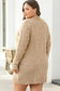 Sweater Dresses Cable Knit Dress - Drop Shoulder Loose Fit