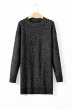 Sweater Dresses Jumper Dress - Cable Knit Loose Fit