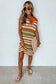 Sweater Dresses LaceStripe Crochet Dress