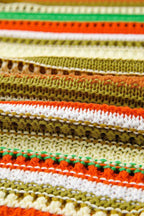 Sweater Dresses LaceStripe Crochet Dress