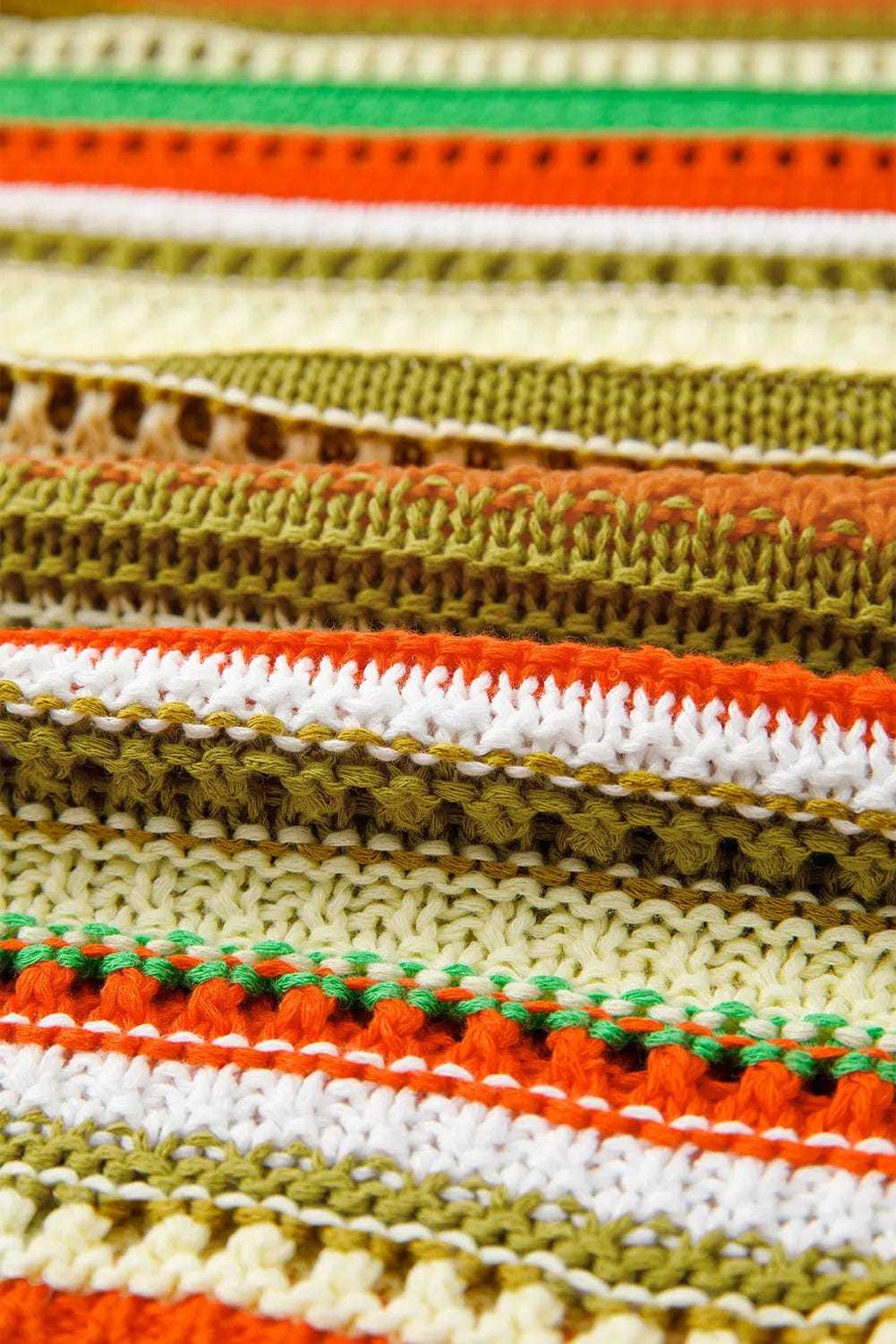 Sweater Dresses LaceStripe Crochet Dress