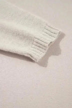 Sweater Dresses Pearl Beaded Jumper Dress - High Neck Bodycon