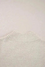 Sweater Dresses Pearl Beaded Jumper Dress - High Neck Bodycon