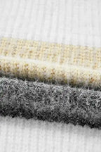 Sweater Dresses Stripe Jumper Dress - Bubble Sleeve Loose Fit