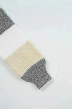 Sweater Dresses Stripe Jumper Dress - Bubble Sleeve Loose Fit