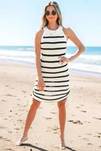 Sweater Dresses Urban Stripe Knitted Dress