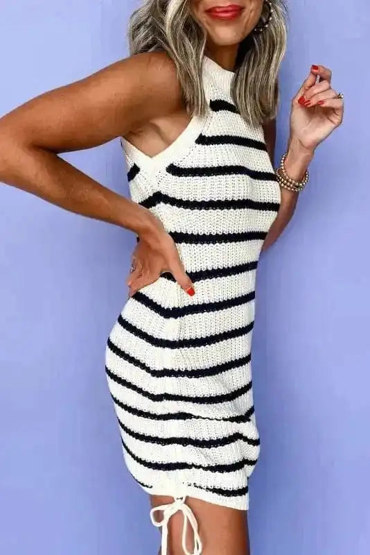 Sweater Dresses Urban Stripe Knitted Dress