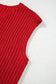Sweater Vests Chunky Knit Vest - Side Pockets Buttoned
