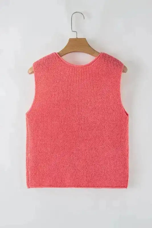 Sweater Vests Elegant Lace-Up Cosy Vest - Stylish and Comfortable