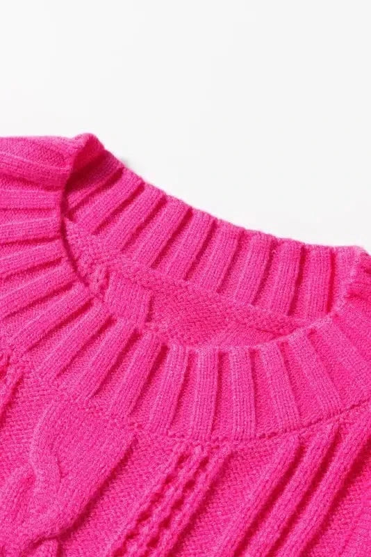 Sweater Vests Ruffled Rose Sweater Vest