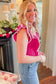 Sweater Vests Ruffled Rose Sweater Vest