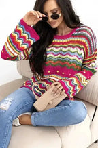 Sweaters Artisanal Stripe Knit Jumper
