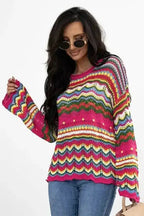 Sweaters Artisanal Stripe Knit Jumper