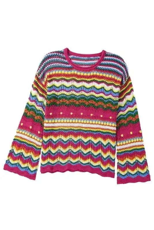 Sweaters Artisanal Stripe Knit Jumper